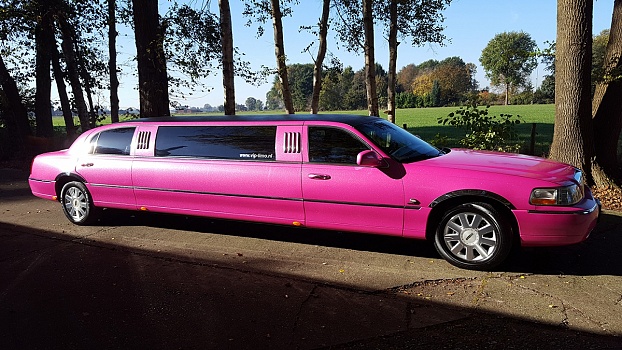 Lincoln Limousine - Roze Glitter